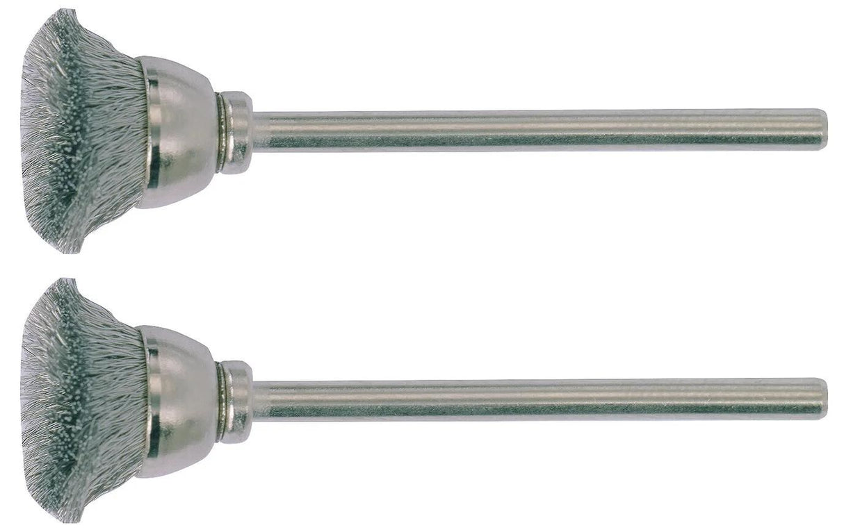 Proxxon pinselbürste brushes w.shaft 2pcs d=13mm stainless
