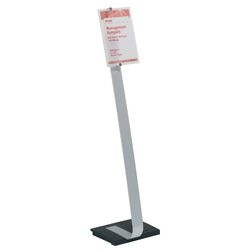 Vloerstandaard durabel 48823 a4 alu zilver