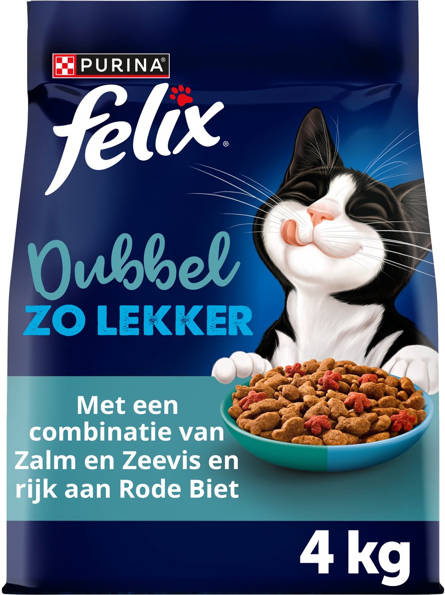 Felix dubbel zo lekker - zalm zeevis - 4 x 4kg