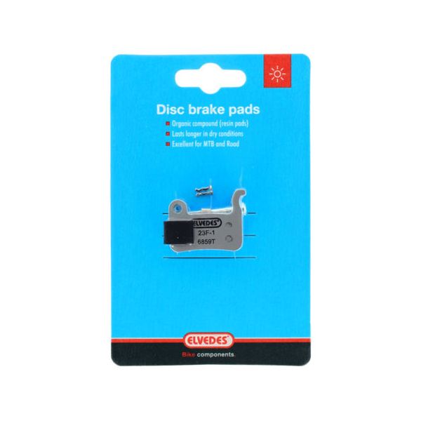 Elvedes schijfremblokset - shimano - organische compound (resin) - 1 paar