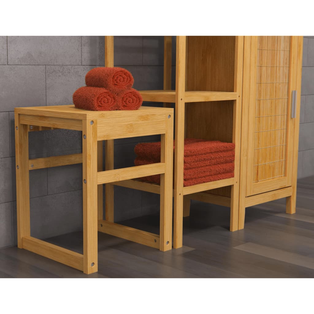 Eisl badkamerkruk 35x35x45 cm bamboe