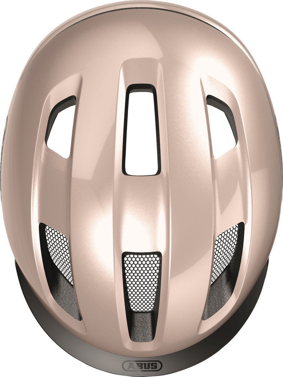 Abus fietshelm purl-y champagne gold m - 54-58 cm - beige - geschikt voor gebruik op speed pedelecs - elektrische fietsen - snorfietsen - nta-8776 320 g