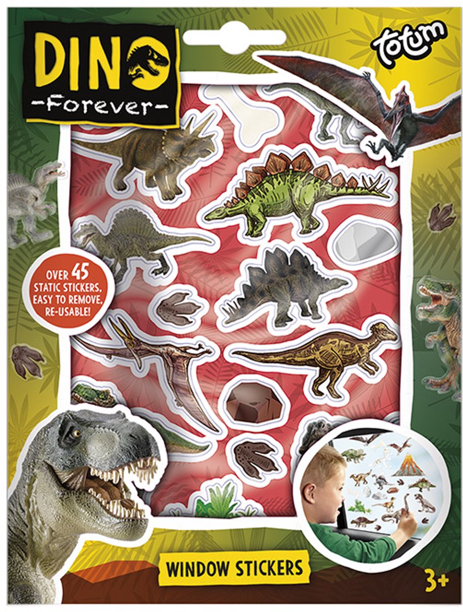 Totum dino forever - raamstickers