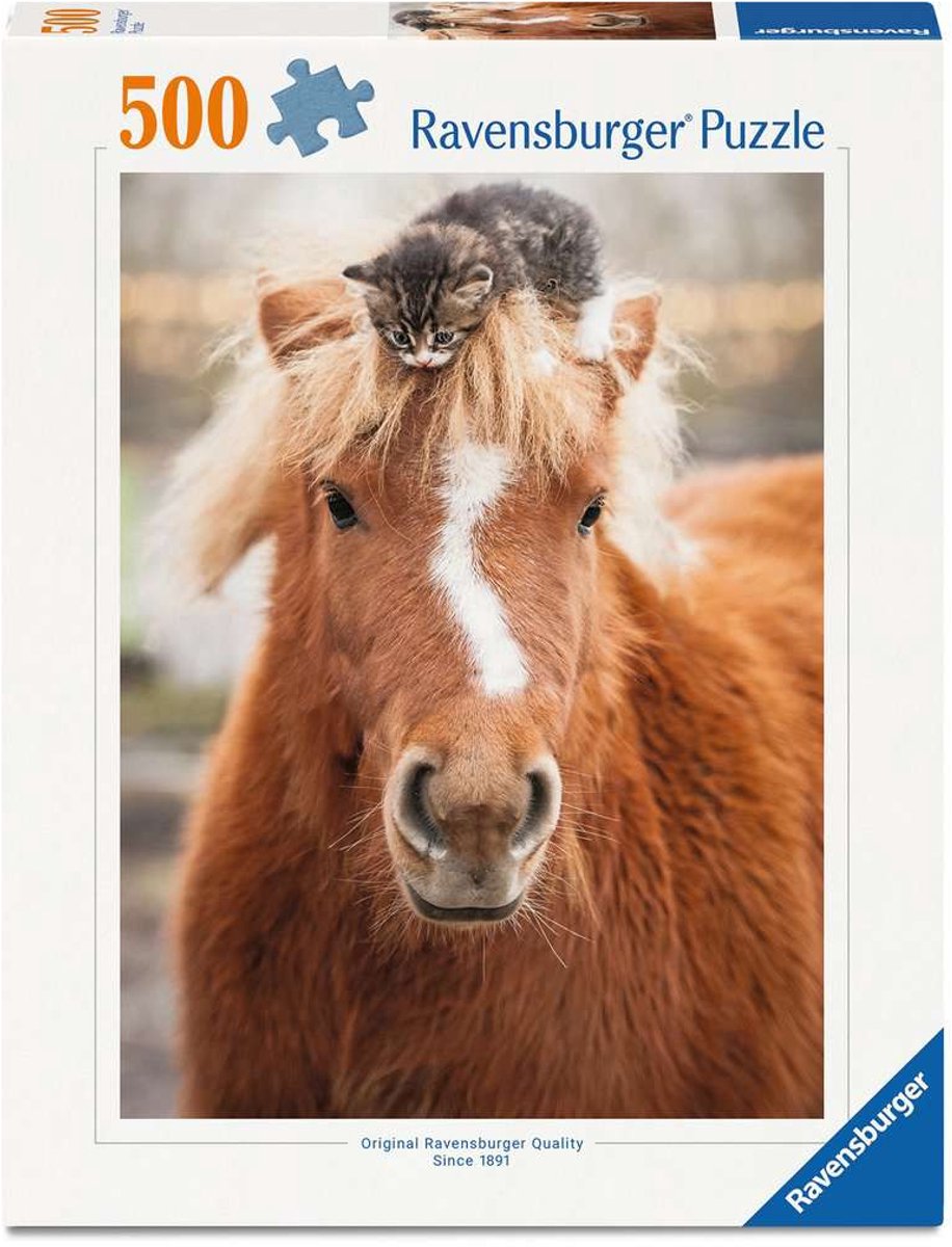 Ravensburger – pony and cat – legpuzzel – 500 stukjes