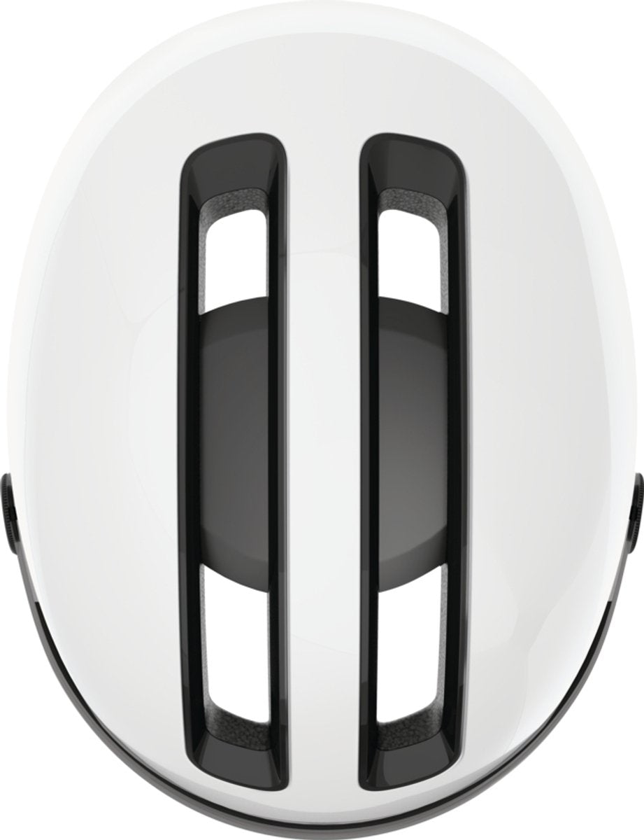 Abus hud-y ace - fietshelm shiny white m (54 - 58 cm)