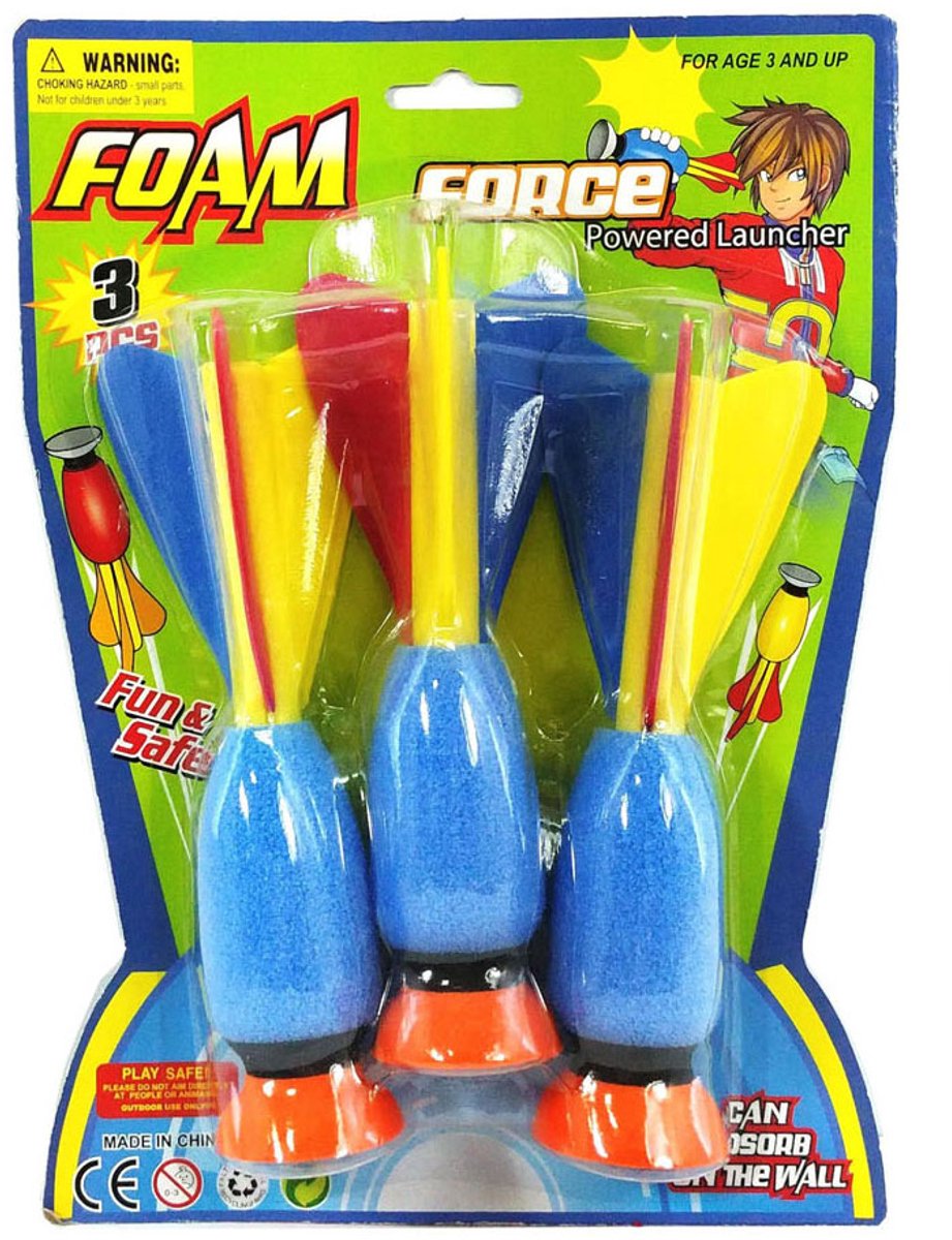 Lobbes speelgoed bv foam zuignap werppijlen, 3st