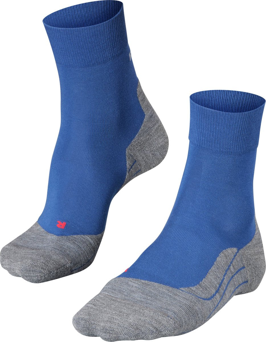 Falke ru4 anti-blaar katoen functioneel materiaal hardloopsokken heren blauw - maat 39-41
