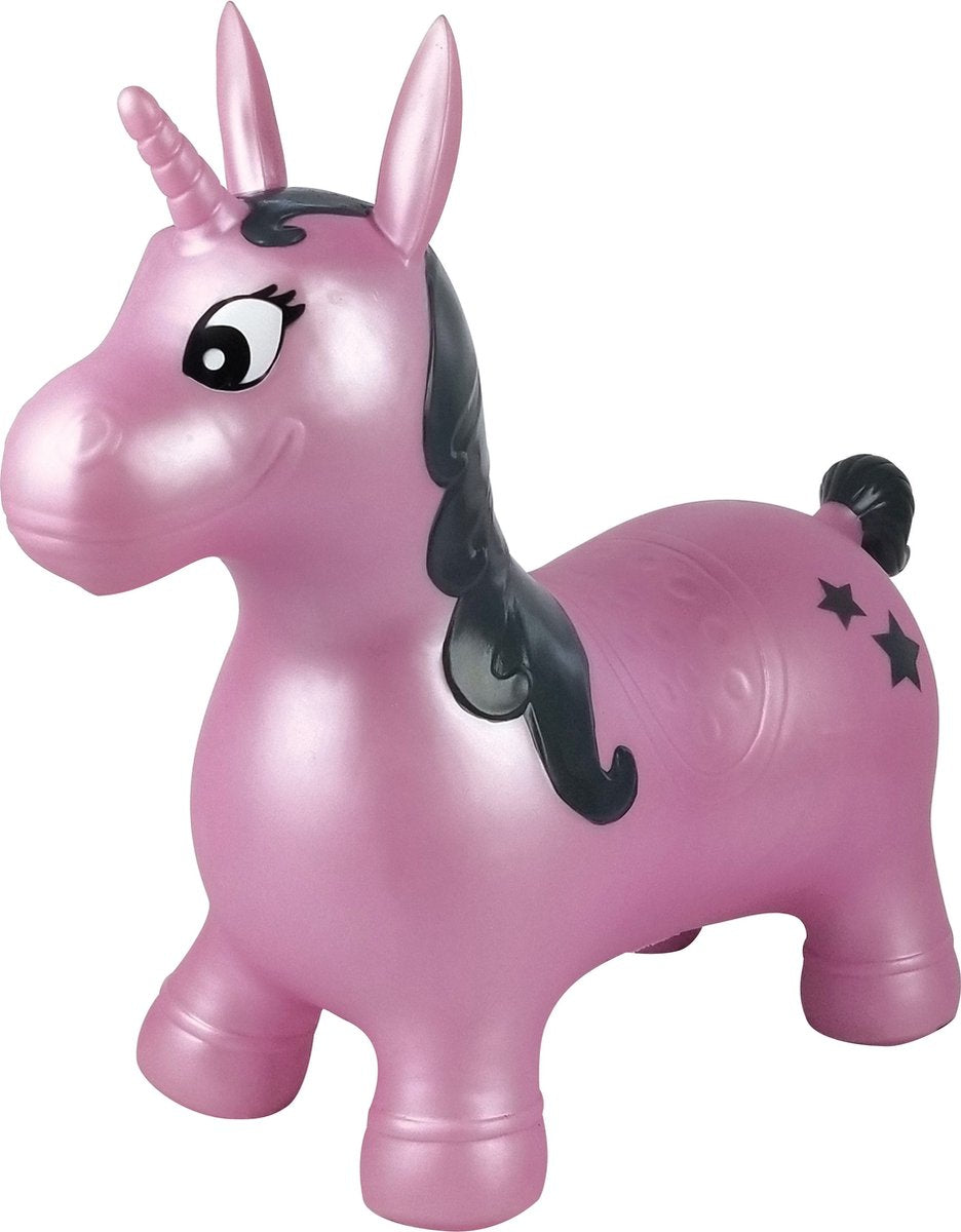 Lexibook opblaasbare springunicorn met pluche pak