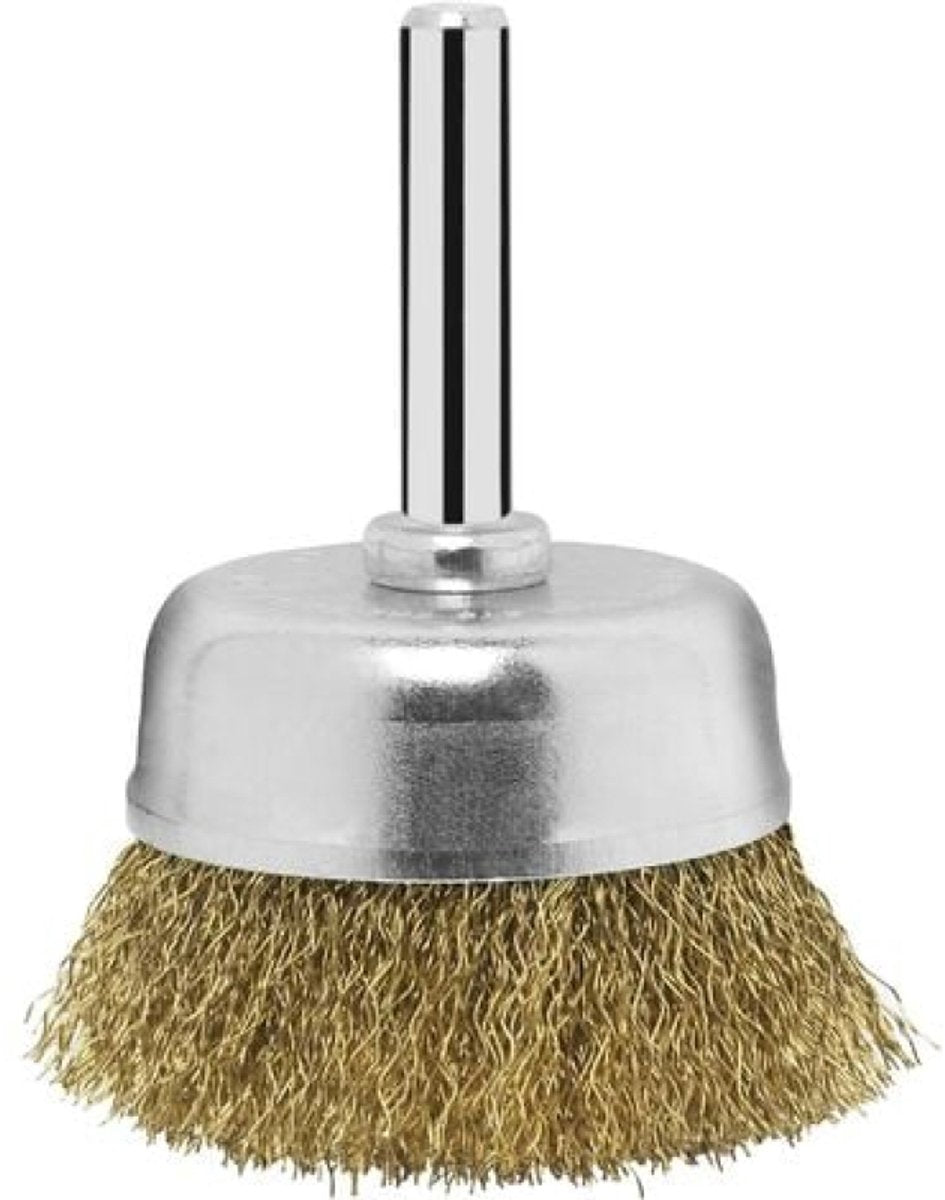 Bosch - komstaalborstel voor boormachines - gegolfde draad, vermessingd, 50 mm 50 mm, 0,2 mm, 4500 o.p.m.