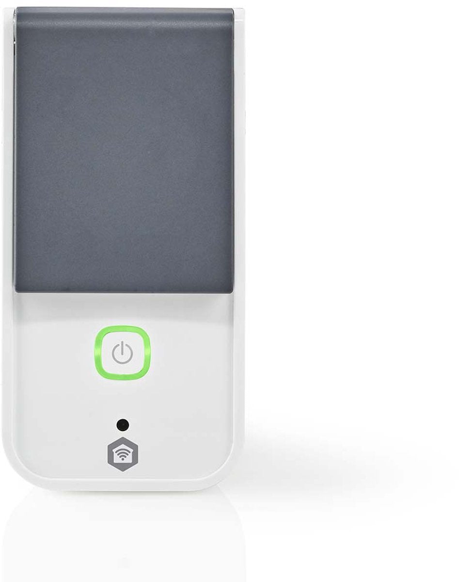 Nedis smartlife slimme stekker - ip44 - energiemeter - 3680 w - randaarde stekker type f (cee 7 7) - -30 - 40 °c - android ios - grijs wit - 1 stuks