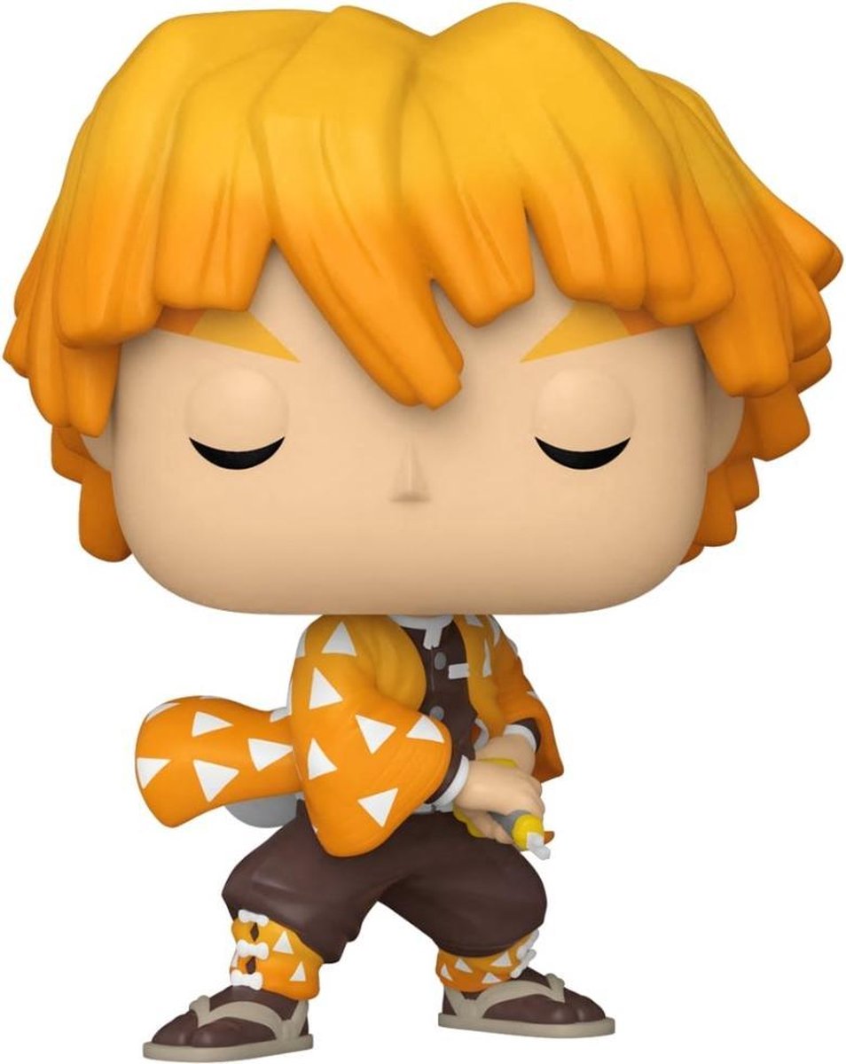 Funko demon slayer zenitsu agatsuma pop! vinyl figure - 9 cm