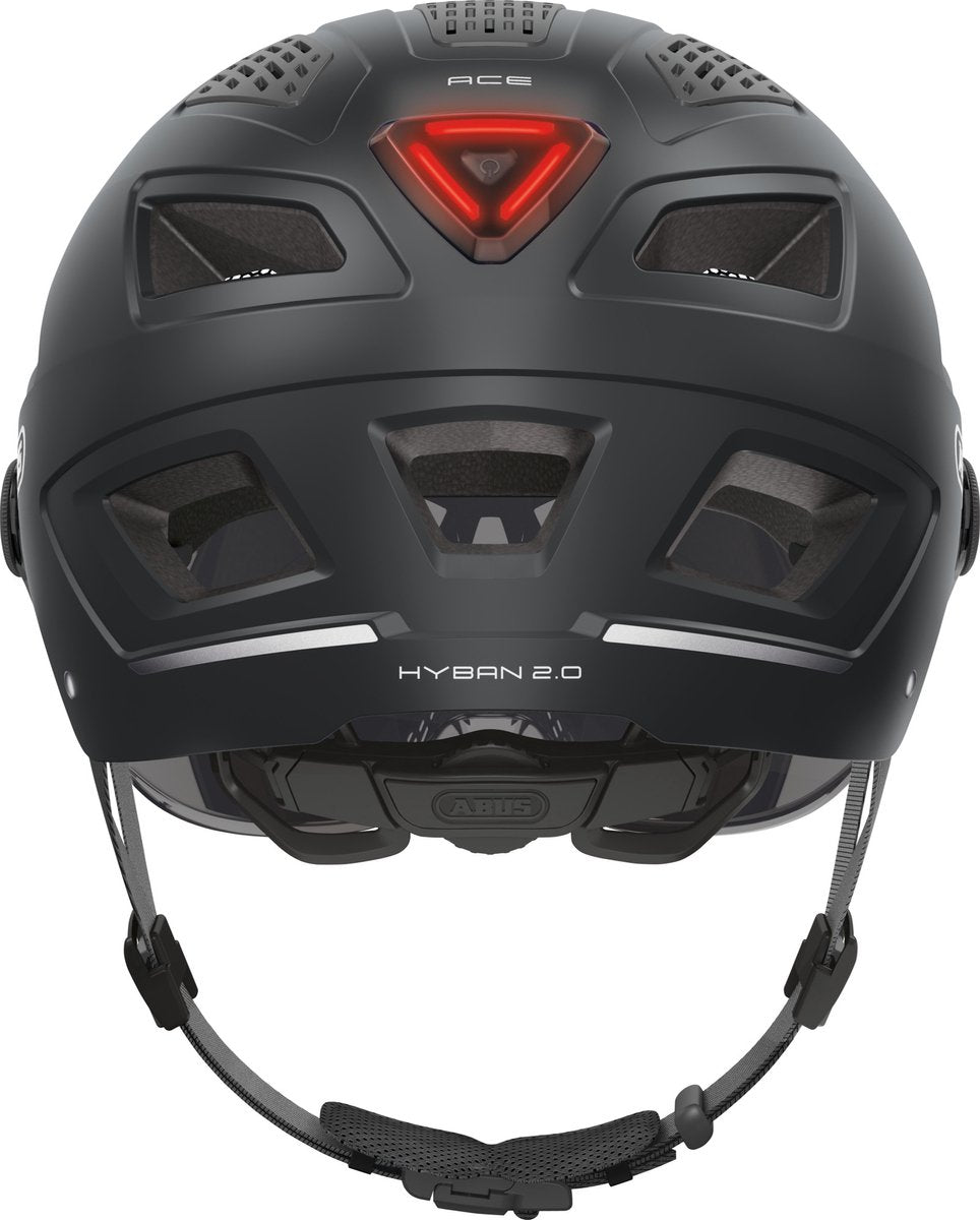 Abus helm Hyban 2.0 ACE velvet Zwart L 56-61cm