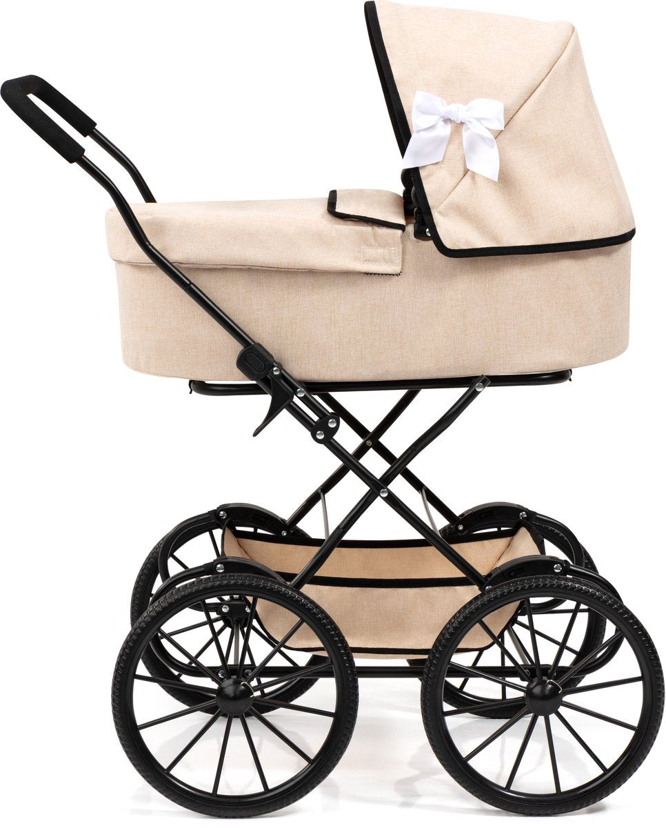 Bayer design klassieke beige poppenwagen