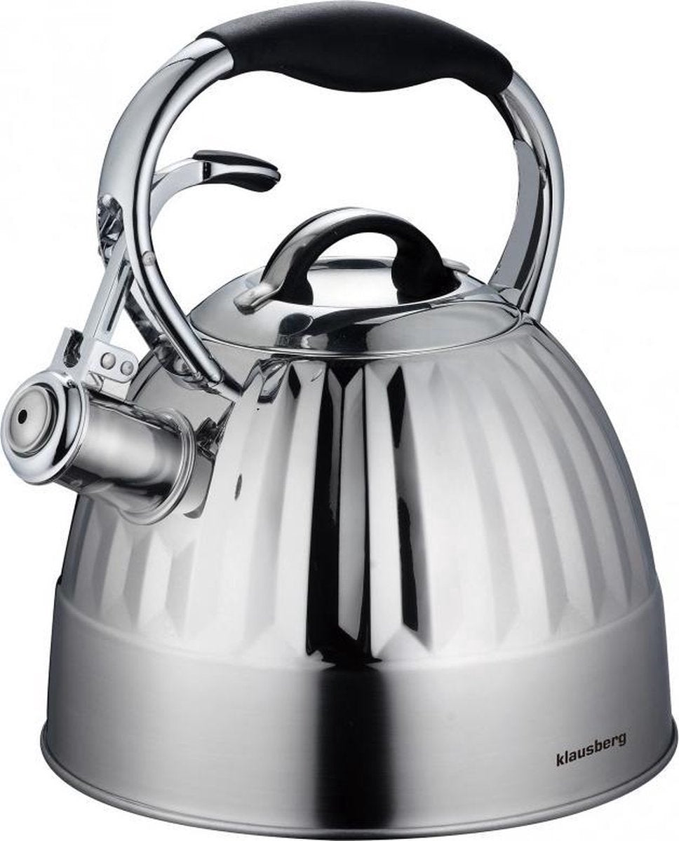Klausberg 7479 fluitketel - 3l - rvs - alle warmtebronnen