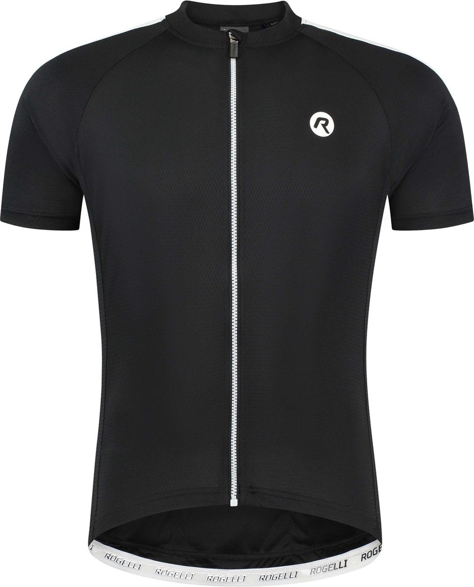 Rogelli explore fietsshirt heren - korte mouwen - zwart wit - 3xl