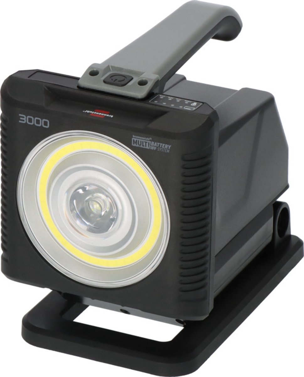 Brennenstuhl multi battery led batterij-handlamp hl 3000, 1140 + 2160lm, ip54