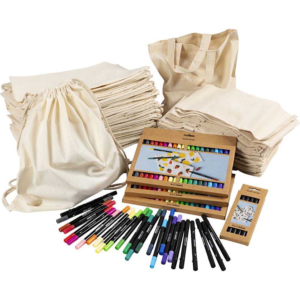 Creative company https: www.cchobby.nl groepsset-hobbyset-schoen-en-draagtassen-met-stiften-afm-27-5x30-cm-diverse-kleuren-1-set