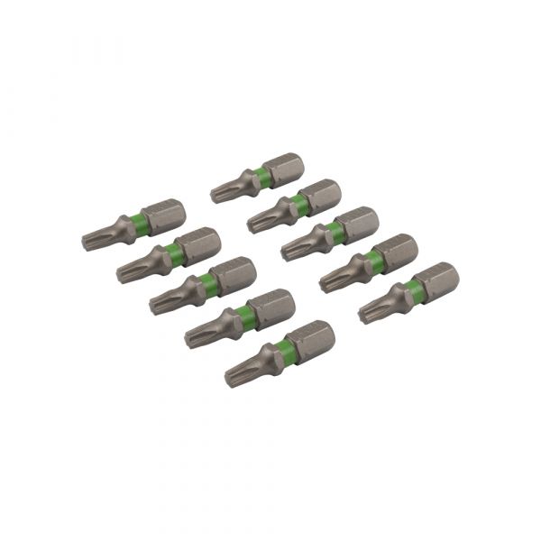 Schroefbit 25 mm tx-20 groen 10x