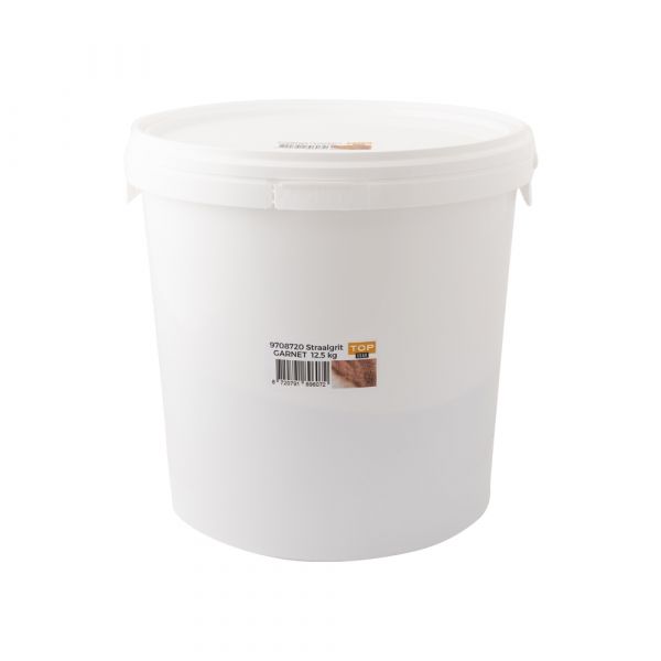 Abi straalgrit emmer 12.5 kg rood 0.2-0.6 mm