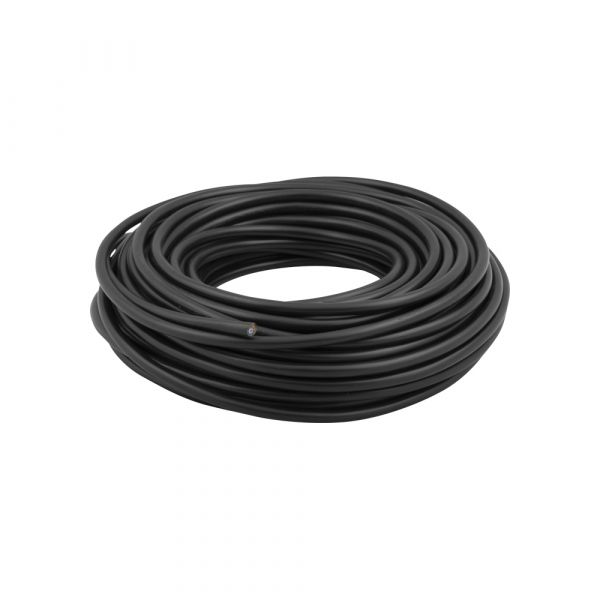 Q-link huishoudsnoer – vmvs – belastbaar tot 1200w – 2 x 0.75 mmⲠ– 20 m – zwart
