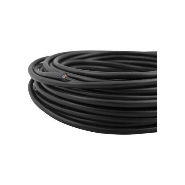 Q-link huishoudsnoer – vmvs – belastbaar tot 1200w – 2 x 0.75 mmⲠ– 20 m – zwart