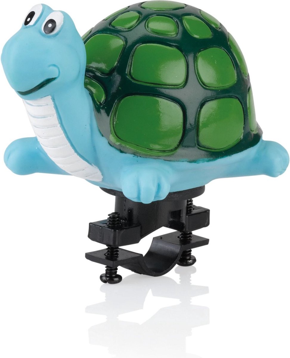 Xlc schildpad dd-h03 fietstoeter - kinderfiets - blauw groen - 25,4 mm