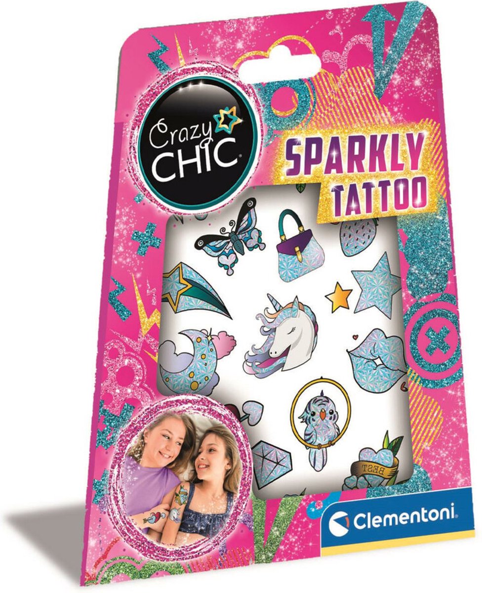 Clementoni crazy chic - urban tattoo glitter