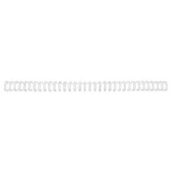Gbc draagbindruggen wirebind 34 metaal 6mm wit capaciteit 45vel
