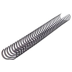 Gbc draagbindruggen wirebind 34 metaal 14mm zwart capaciteit 105vel