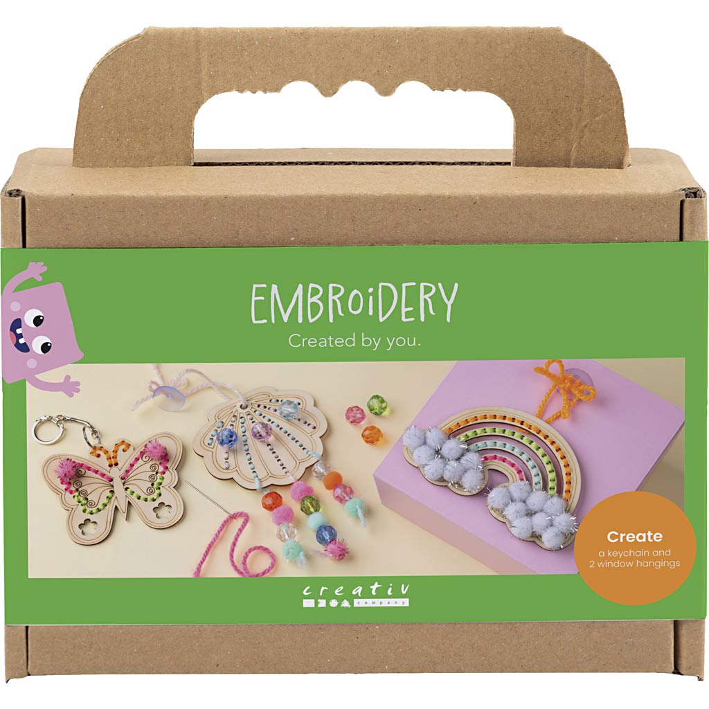Https: www.cchobby.nl mini-hobbyset-borduurwerk-vlinder-schelp-regenboog-diverse-kleuren-1-doos