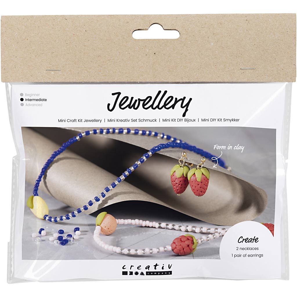 Creativ company https: www.cchobby.nl mini-hobbyset-sieraden-halsketting-en-oorbellen-koningsblauw-1-doos