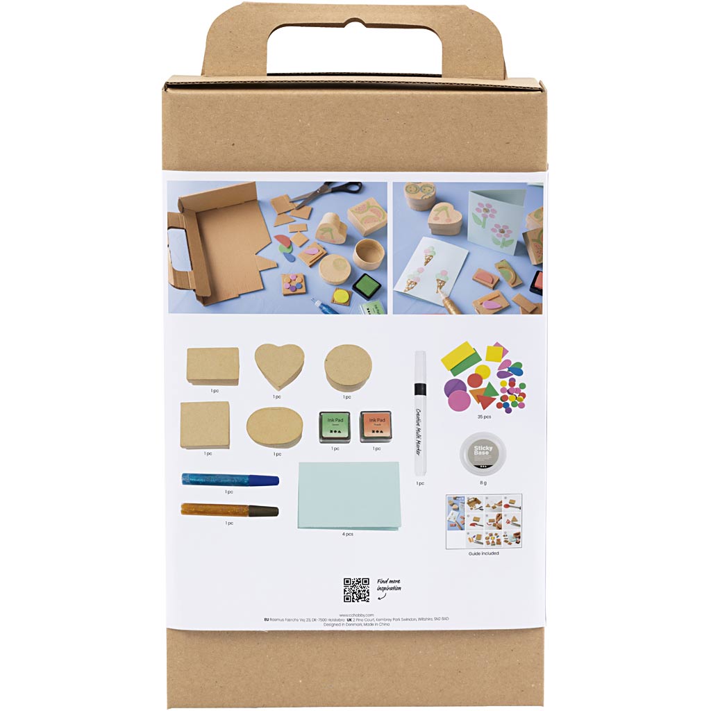 Creativ company https: www.cchobby.nl hobbyset-foam-druk-versierde-dozen-en-kaarten-beige-mid-groen-mint-helder-rood-1-doos
