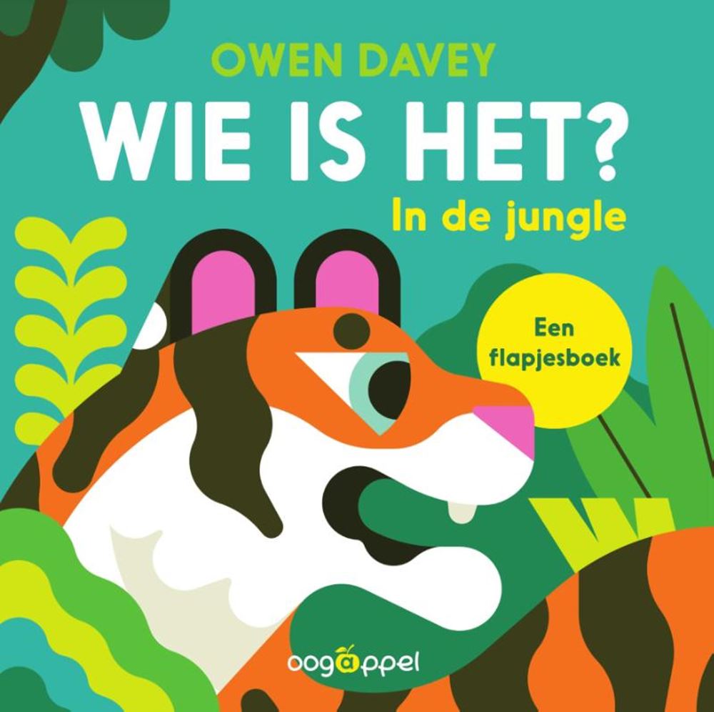 Kartonboek: wie is het? in de jungle 1+