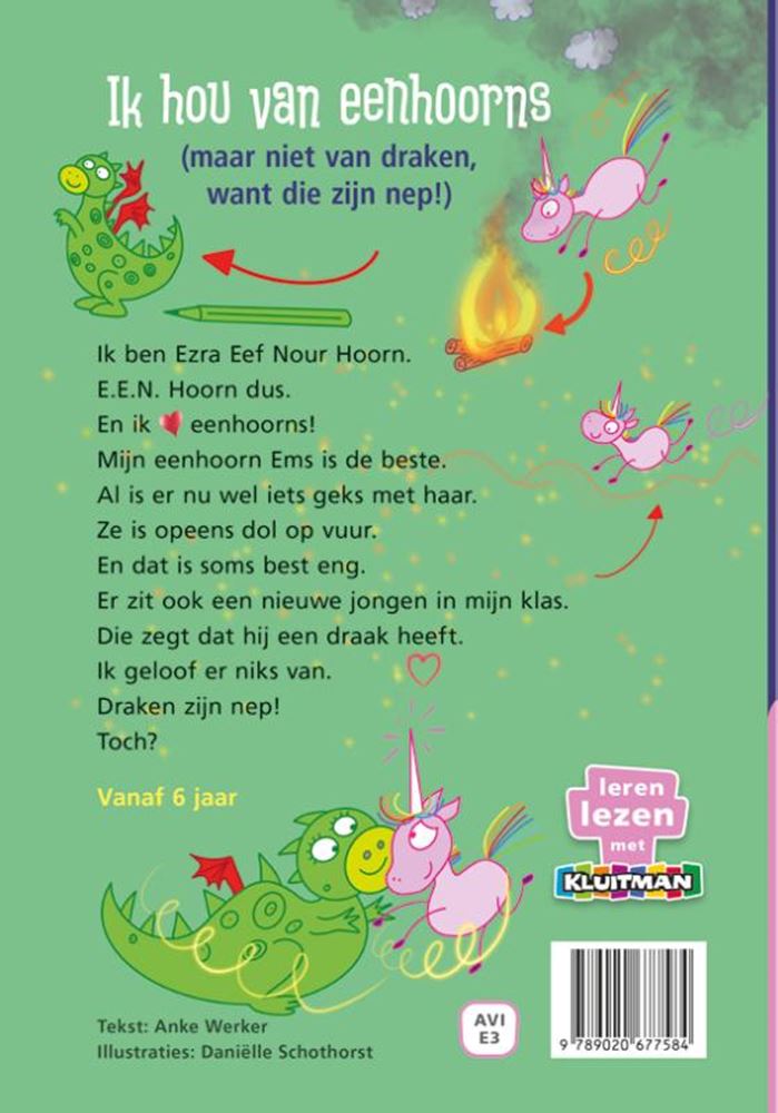 Uitgeverij kluitman ik hou van eenhoorns (maar niet van drak
