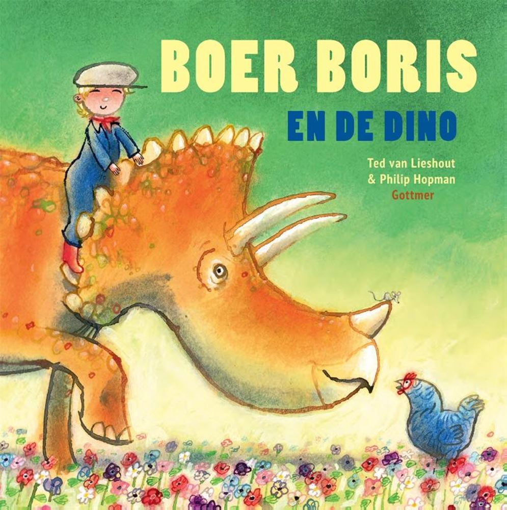 Boer boris en de dino. prentenboek. 3+