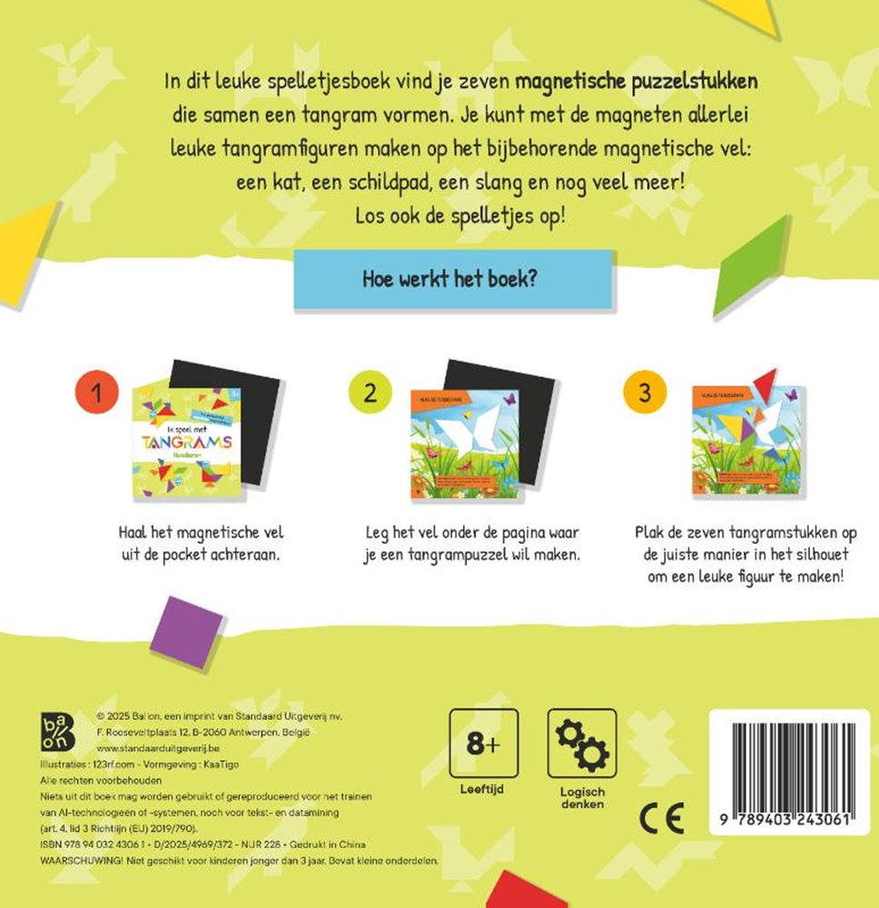 Standaard uitgeverij ik speel met tangrams: huisdieren 8+