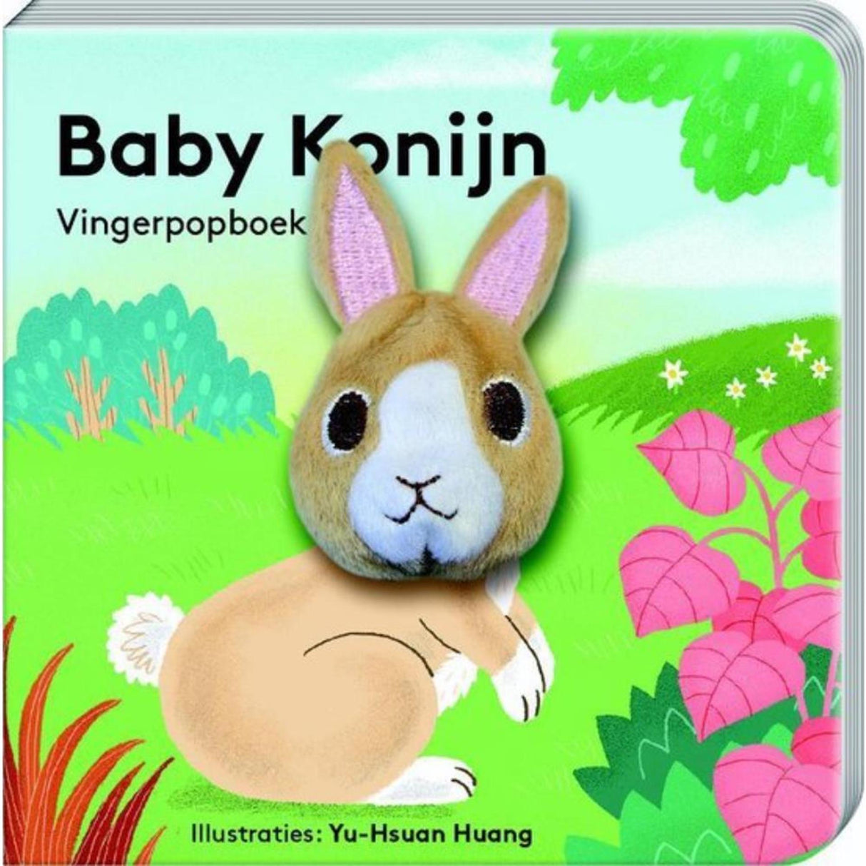 Imagebooks vingerpopboekje boerderij baby konijn