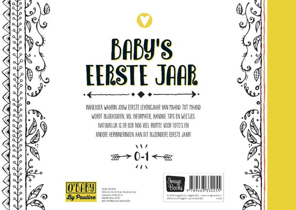 Pauline oud o'baby. baby's eerste jaar