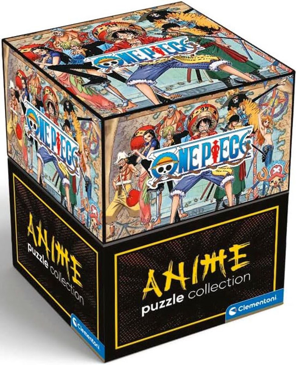 Clementoni - puzzel - 500 stukjes - one piece - anime collection - cube - puzzel voor kinderen en volwassenen