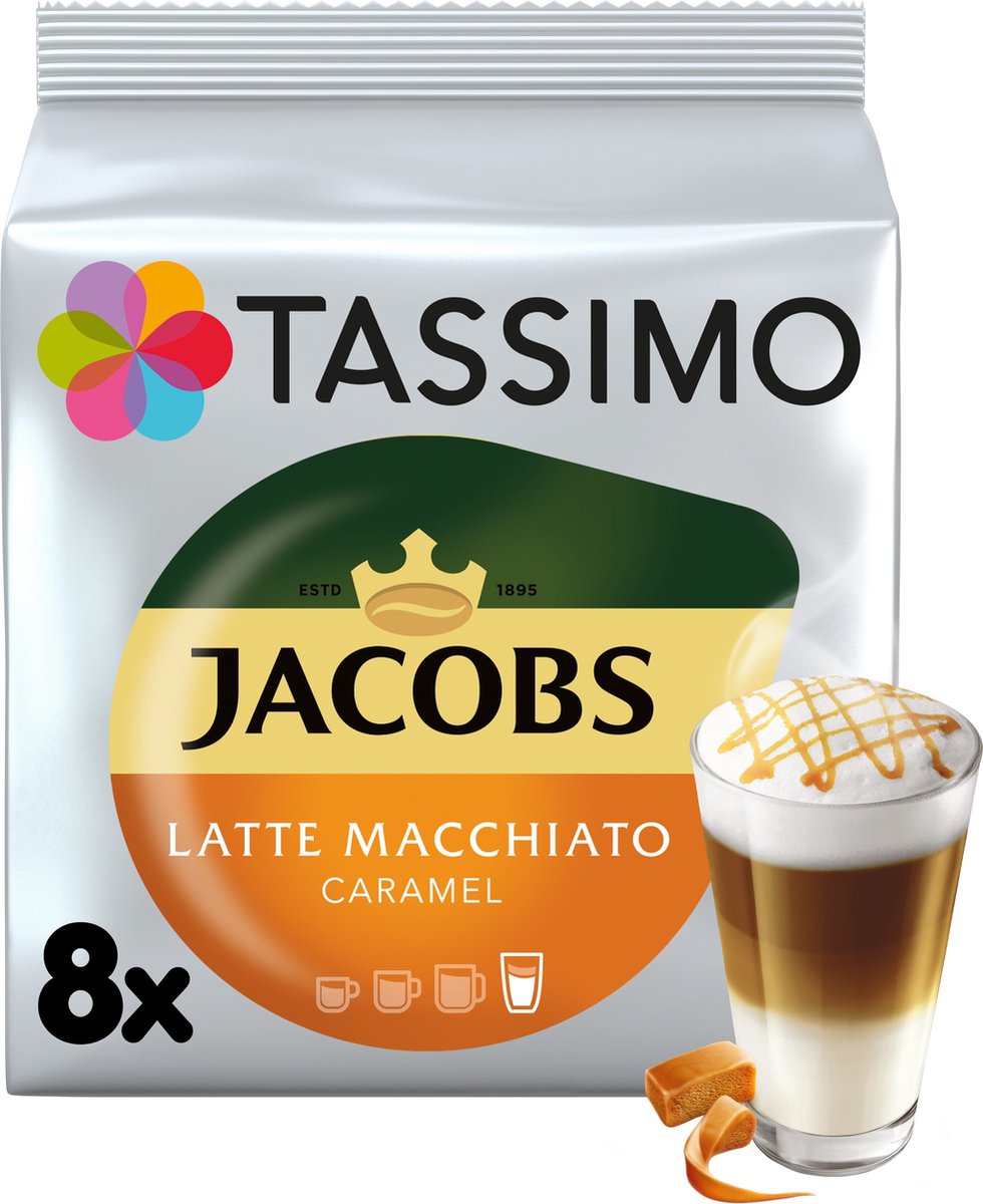 Tassimo - jacobs latte macchiato caramel - 8 t-discs