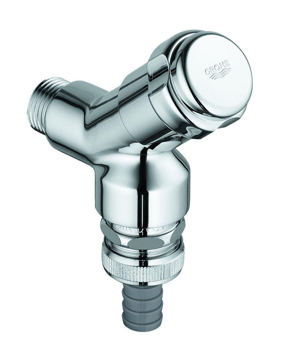 Grohe eggemann beluchterkraan met keerklep chr
