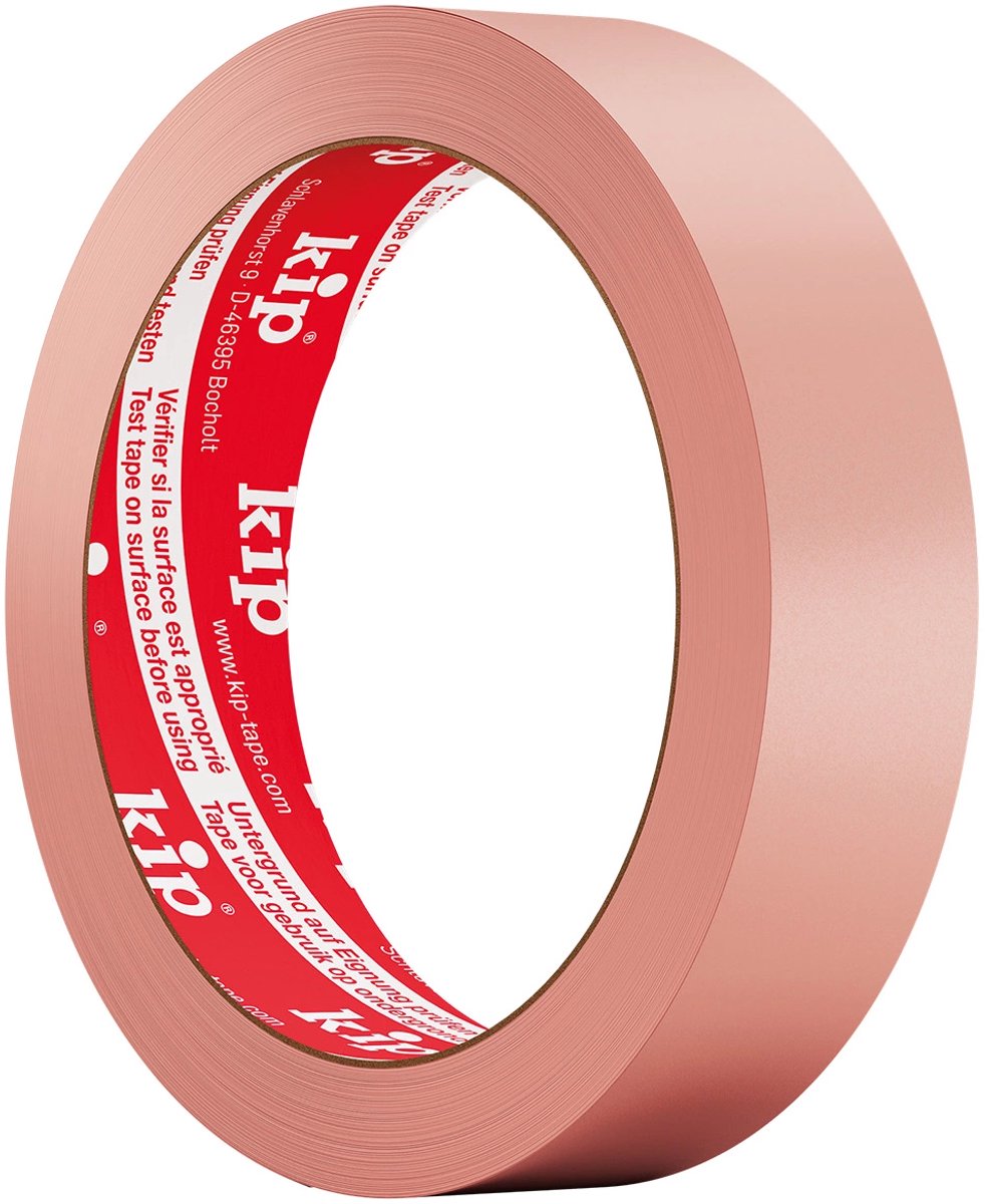 Kip washi-tec® delicate 375 - roze 24mm - 50m - sterke hechting - makkelijk afscheurbaar - geschikt voor delicate oppervlakken
