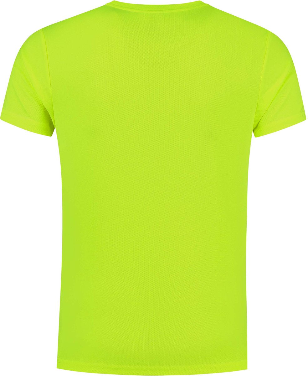 Rogelli promo hardloopshirt heren - korte mouwen - fluorgeel - 152 164