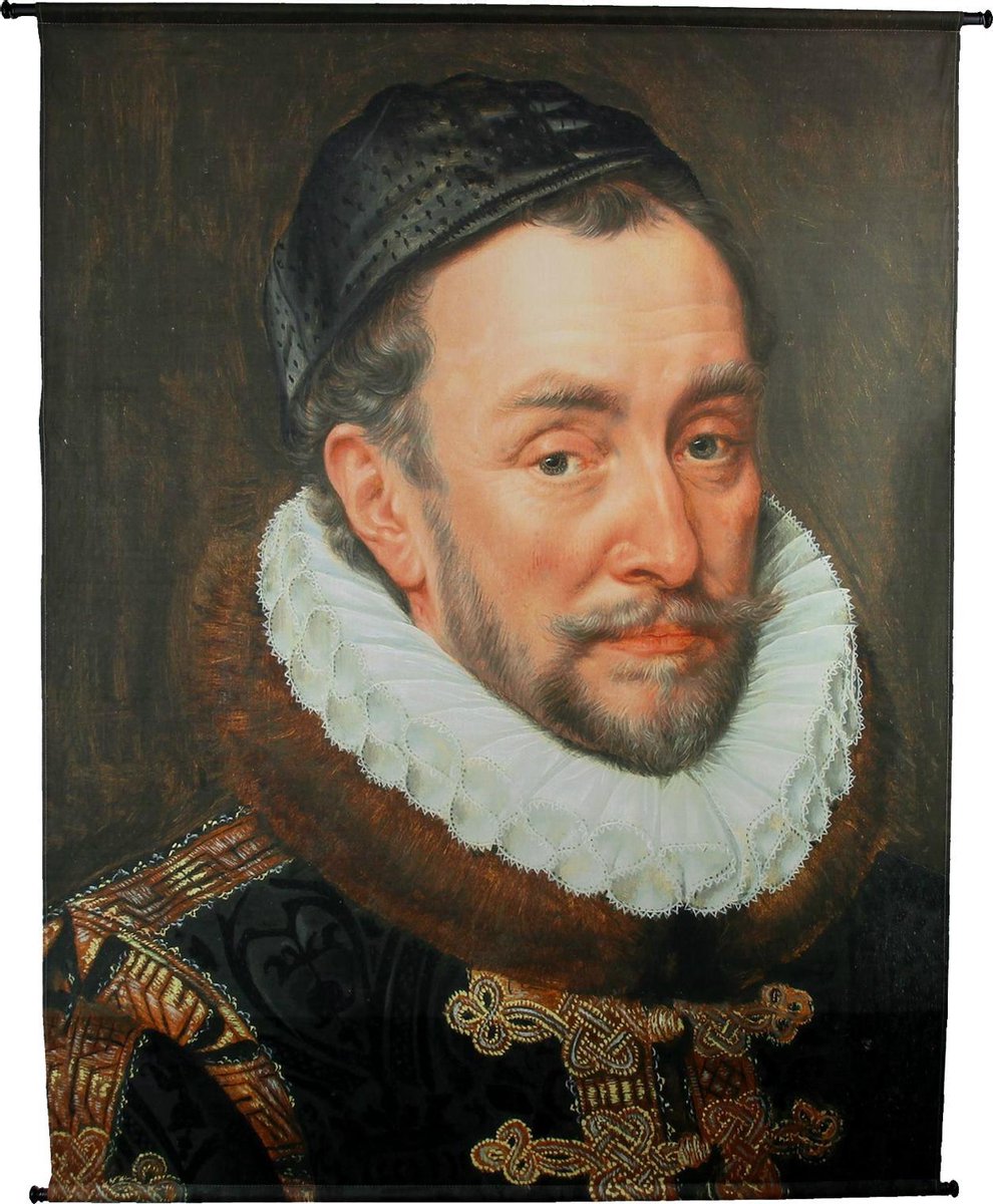 Hd collection wanddoek portret bruin 140x3x170cm