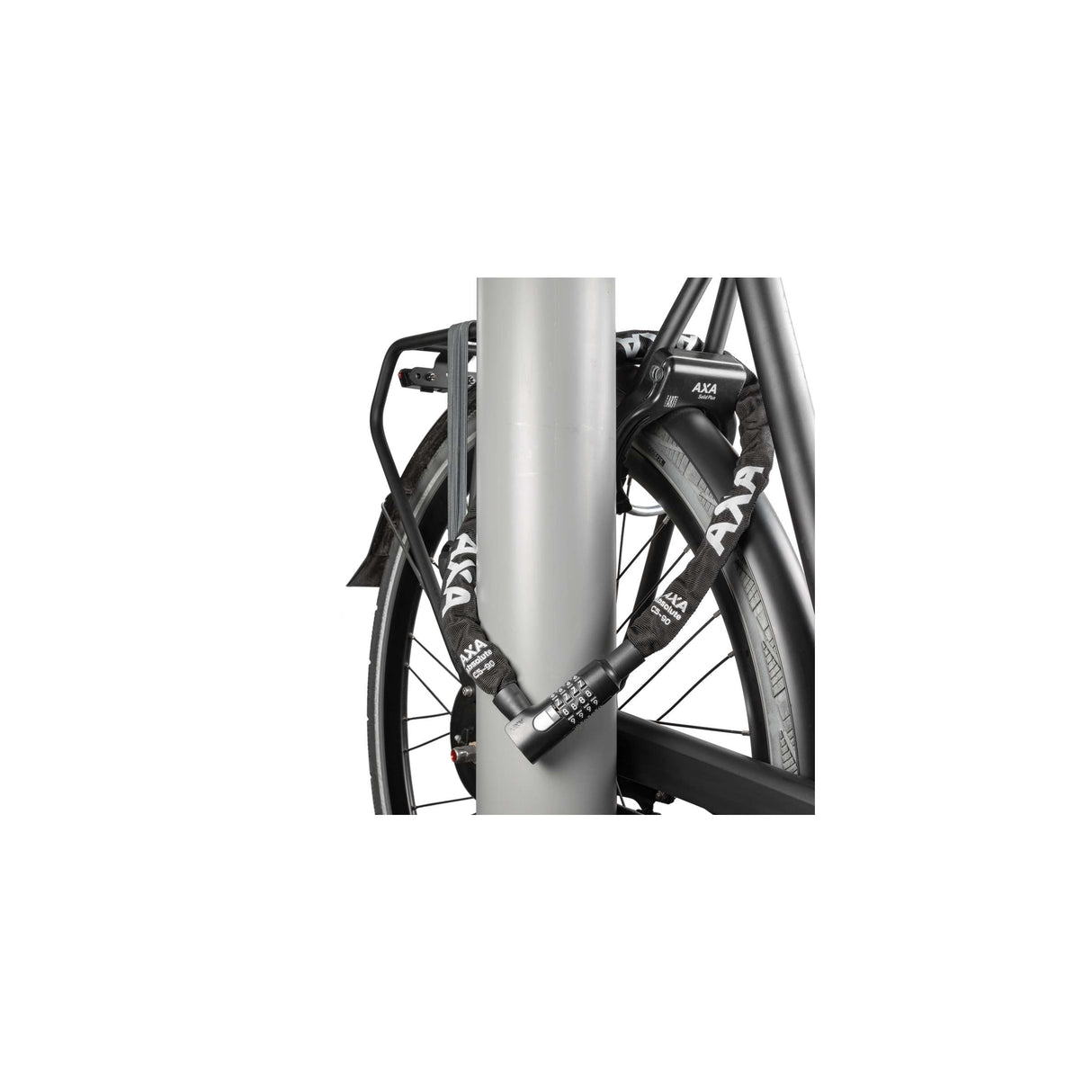Axa slot ketting absolute 5-110 zwart safety index 7