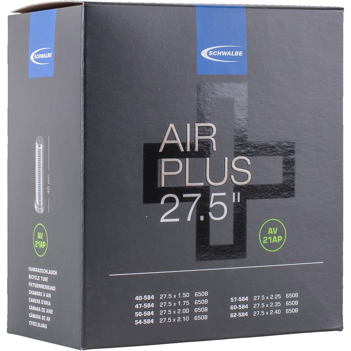 Schwalbe Binnenband Air Plus AV21AP | 40 62-584 | Auto