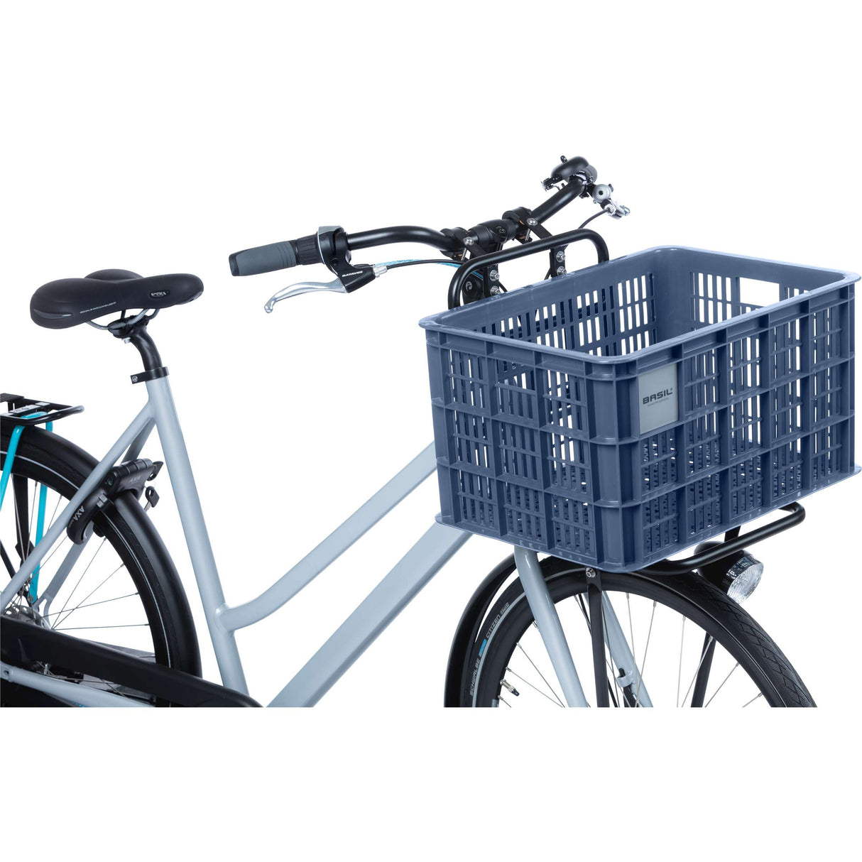 Basil fietskrat L - groot - 40 liter - blauw