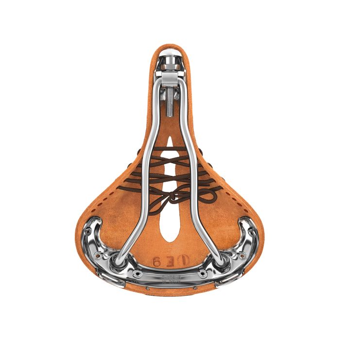 Brooks b17 short carved - honey