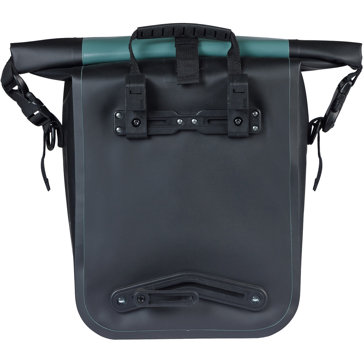 Basil enkele fietstas rivo m tarpaulin mik 12-15l 14 x 25 x 38 cm - groen zwart