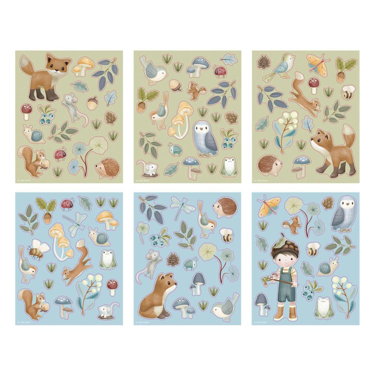 Little dutch stickerboekje forest friends - creatief speelgoed 3 jaar